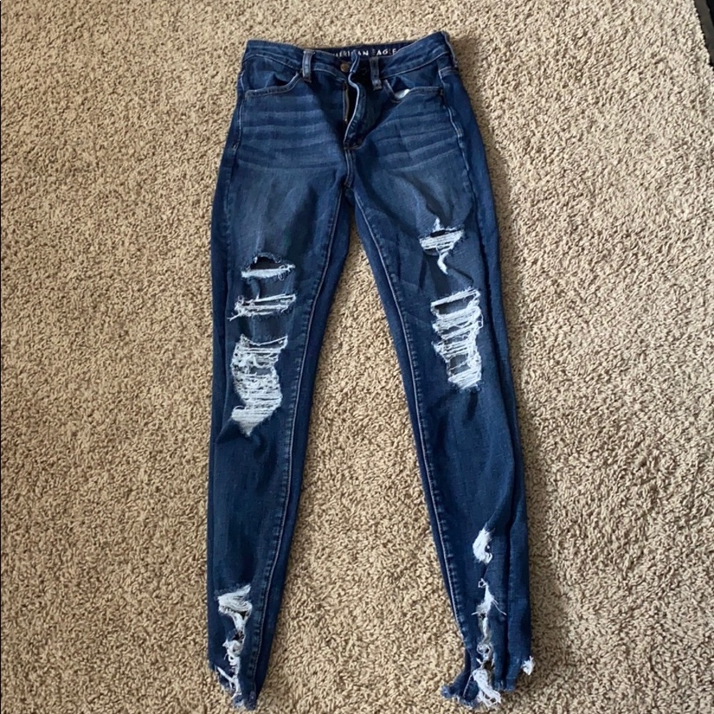 American Eagle ripped jeans